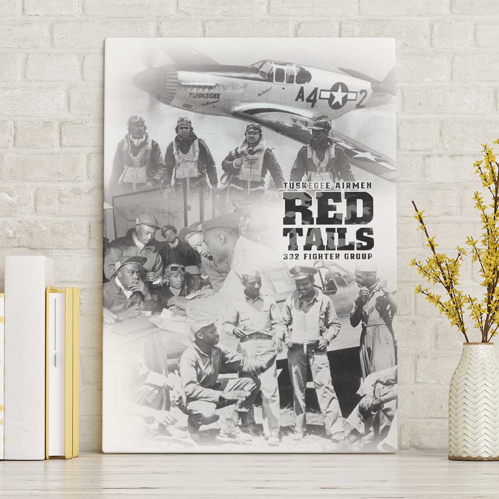 Tuskegee Airmen 332nd Fighter Group Canvas Wall Art The First to Fly with Honor - Wonder Print Shop