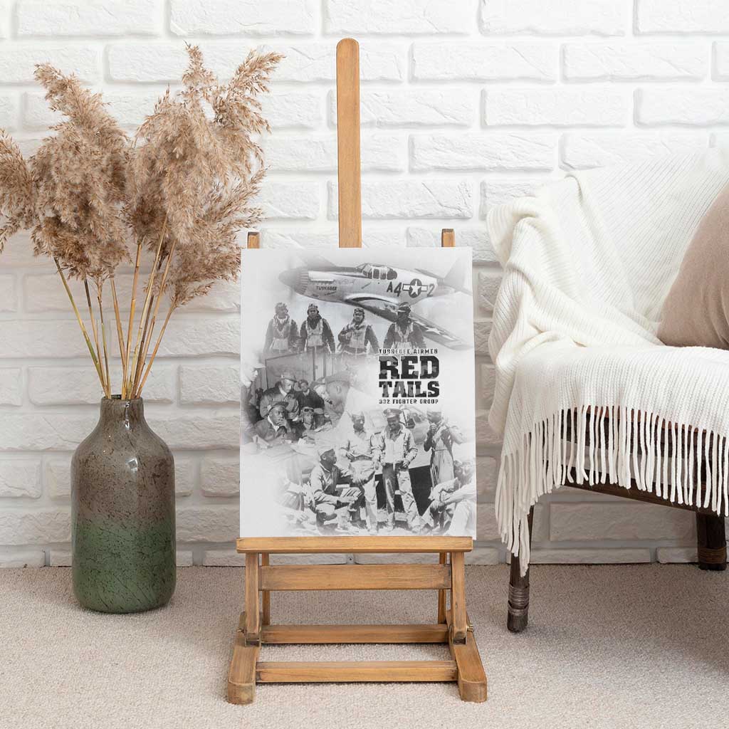 Tuskegee Airmen 332nd Fighter Group Canvas Wall Art The First to Fly with Honor - Wonder Print Shop