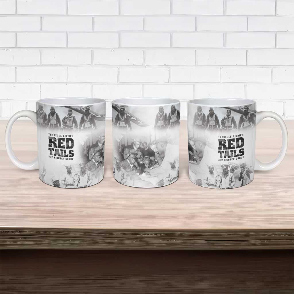Tuskegee Airmen 332nd Fighter Group Ceramic Mug The First to Fly with Honor - Wonder Print Shop