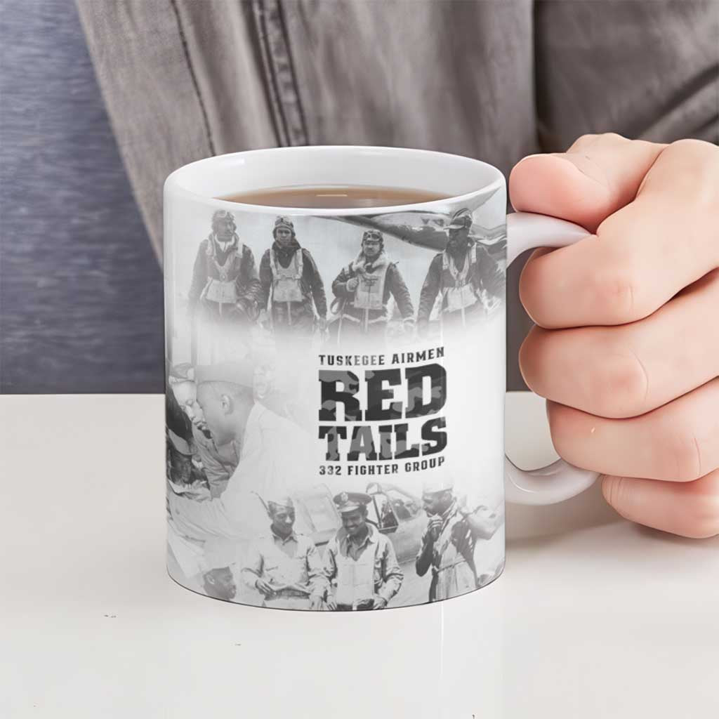 Tuskegee Airmen 332nd Fighter Group Ceramic Mug The First to Fly with Honor - Wonder Print Shop