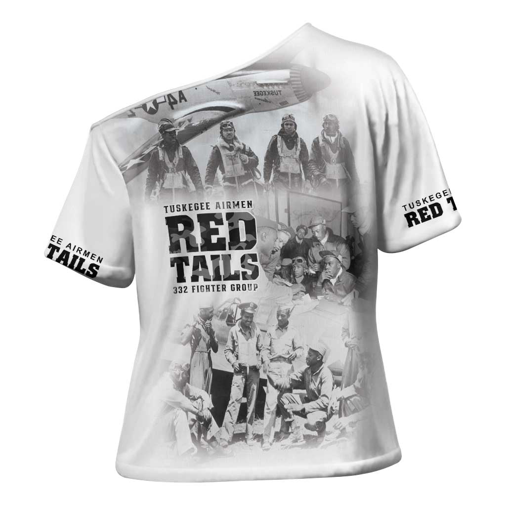 Tuskegee Airmen 332nd Fighter Group Cross Shoulder Shirt The First to Fly with Honor - Wonder Print Shop