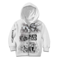 Tuskegee Airmen 332nd Fighter Group Kid Hoodie The First to Fly with Honor - Wonder Print Shop