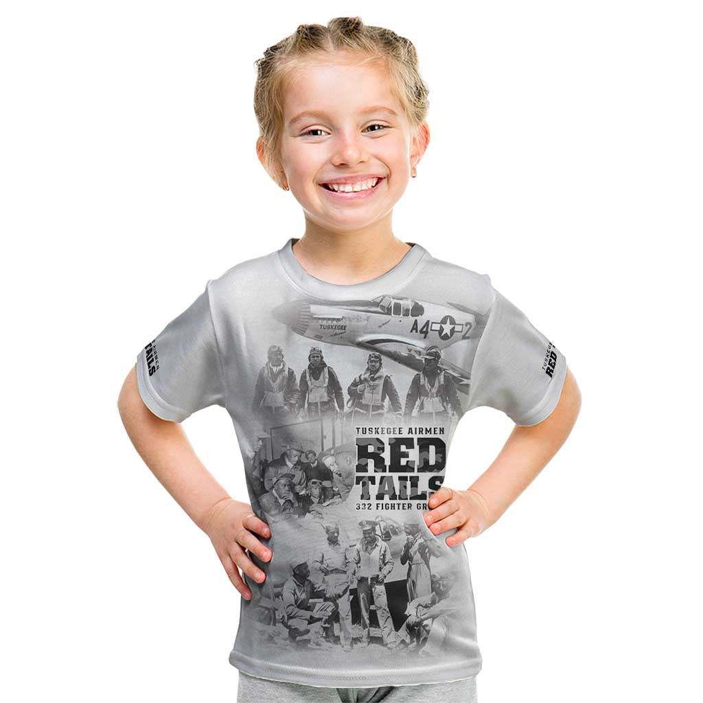 Tuskegee Airmen 332nd Fighter Group Kid T Shirt The First to Fly with Honor - Wonder Print Shop