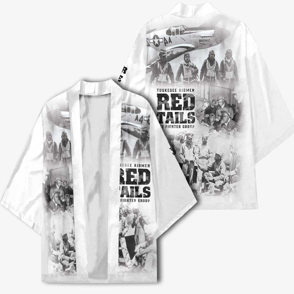Tuskegee Airmen 332nd Fighter Group Kimono The First to Fly with Honor - Wonder Print Shop