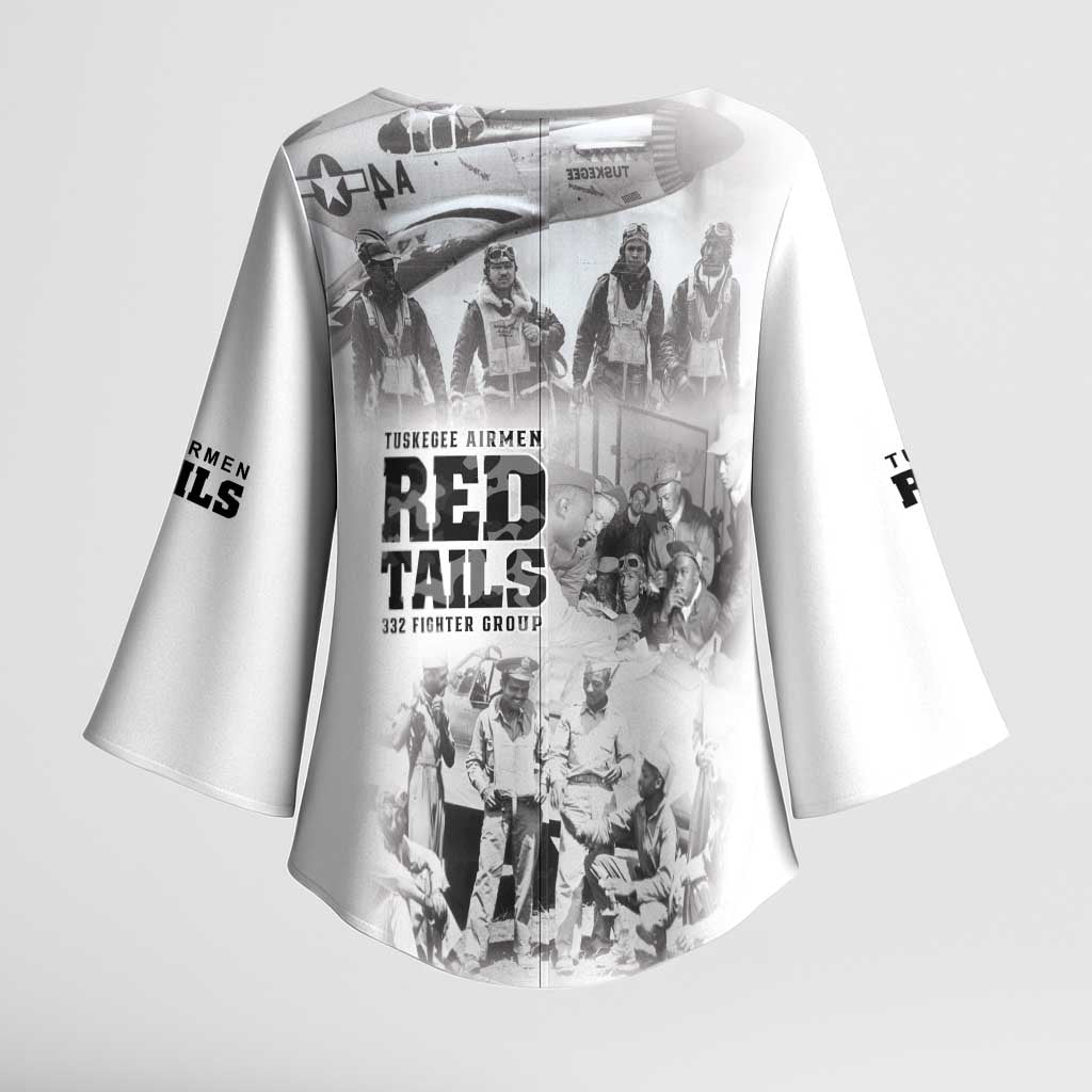 Tuskegee Airmen 332nd Fighter Group Kimono Sleeve Blouse The First to Fly with Honor - Wonder Print Shop