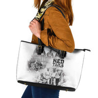 Tuskegee Airmen 332nd Fighter Group Leather Tote Bag The First to Fly with Honor - Wonder Print Shop