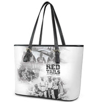Tuskegee Airmen 332nd Fighter Group Leather Tote Bag The First to Fly with Honor - Wonder Print Shop