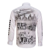 Tuskegee Airmen 332nd Fighter Group Long Sleeve Button Shirt The First to Fly with Honor - Wonder Print Shop