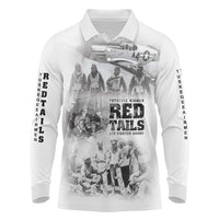 Tuskegee Airmen 332nd Fighter Group Long Sleeve Polo Shirt The First to Fly with Honor - Wonder Print Shop
