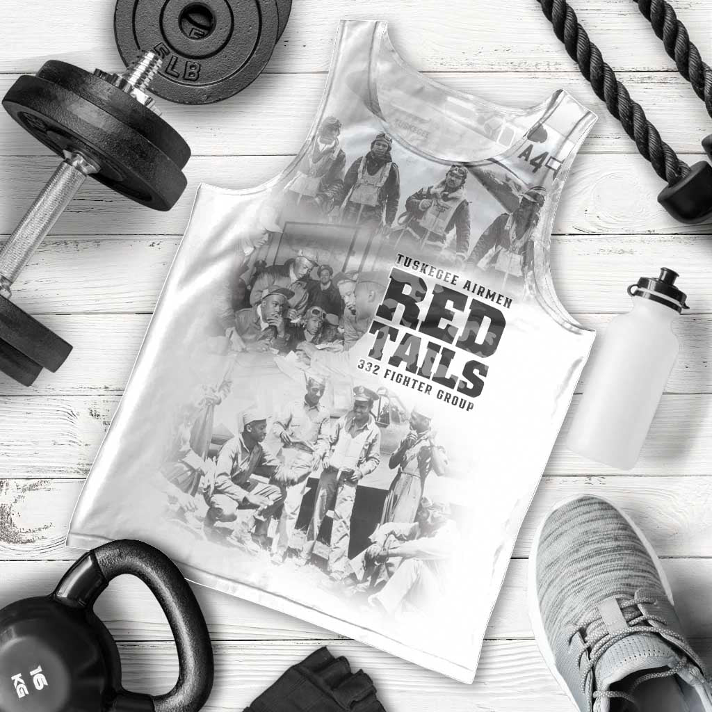 Tuskegee Airmen 332nd Fighter Group Men Tank Top The First to Fly with Honor - Wonder Print Shop