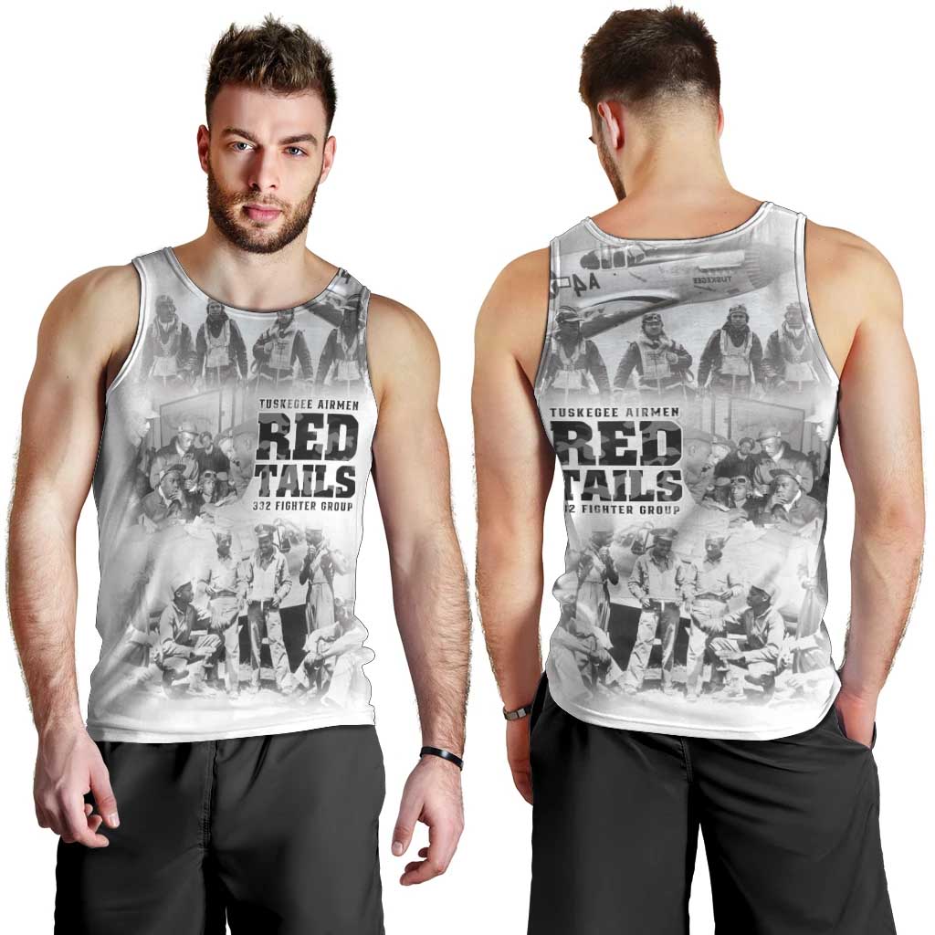 Tuskegee Airmen 332nd Fighter Group Men Tank Top The First to Fly with Honor - Wonder Print Shop