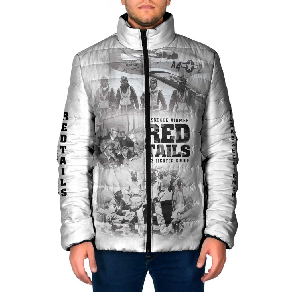 Tuskegee Airmen 332nd Fighter Group Padded Jacket The First to Fly with Honor - Wonder Print Shop