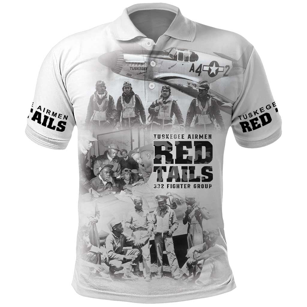 Tuskegee Airmen 332nd Fighter Group Polo Shirt The First to Fly with Honor - Wonder Print Shop