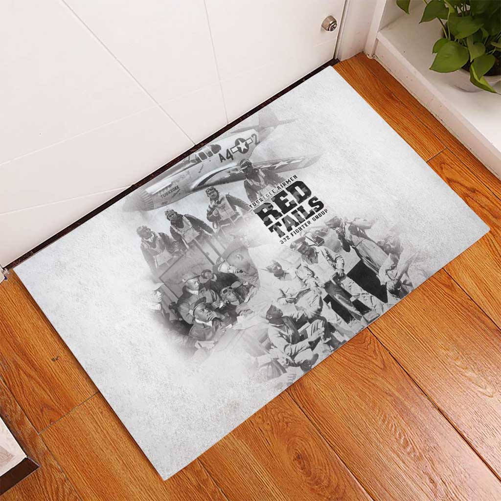 Tuskegee Airmen 332nd Fighter Group Rubber Doormat The First to Fly with Honor - Wonder Print Shop