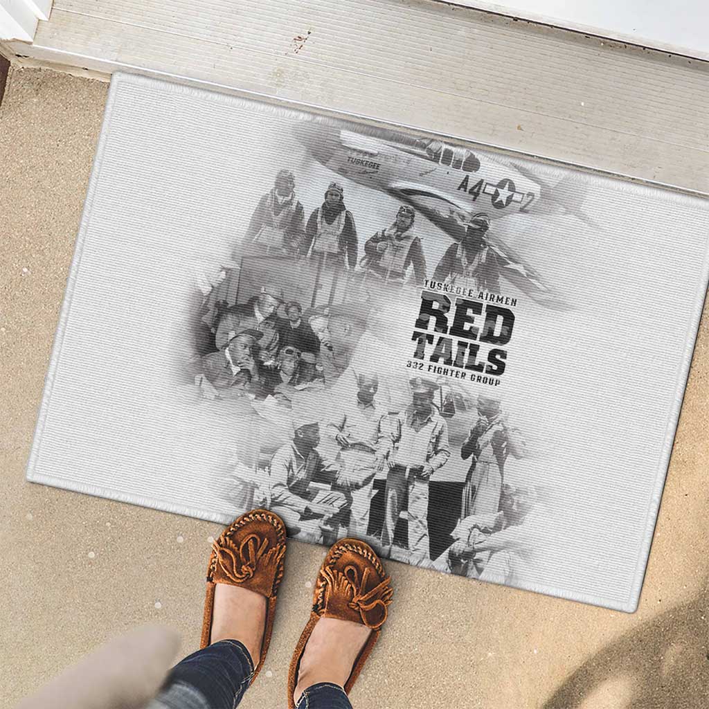 Tuskegee Airmen 332nd Fighter Group Rubber Doormat The First to Fly with Honor - Wonder Print Shop