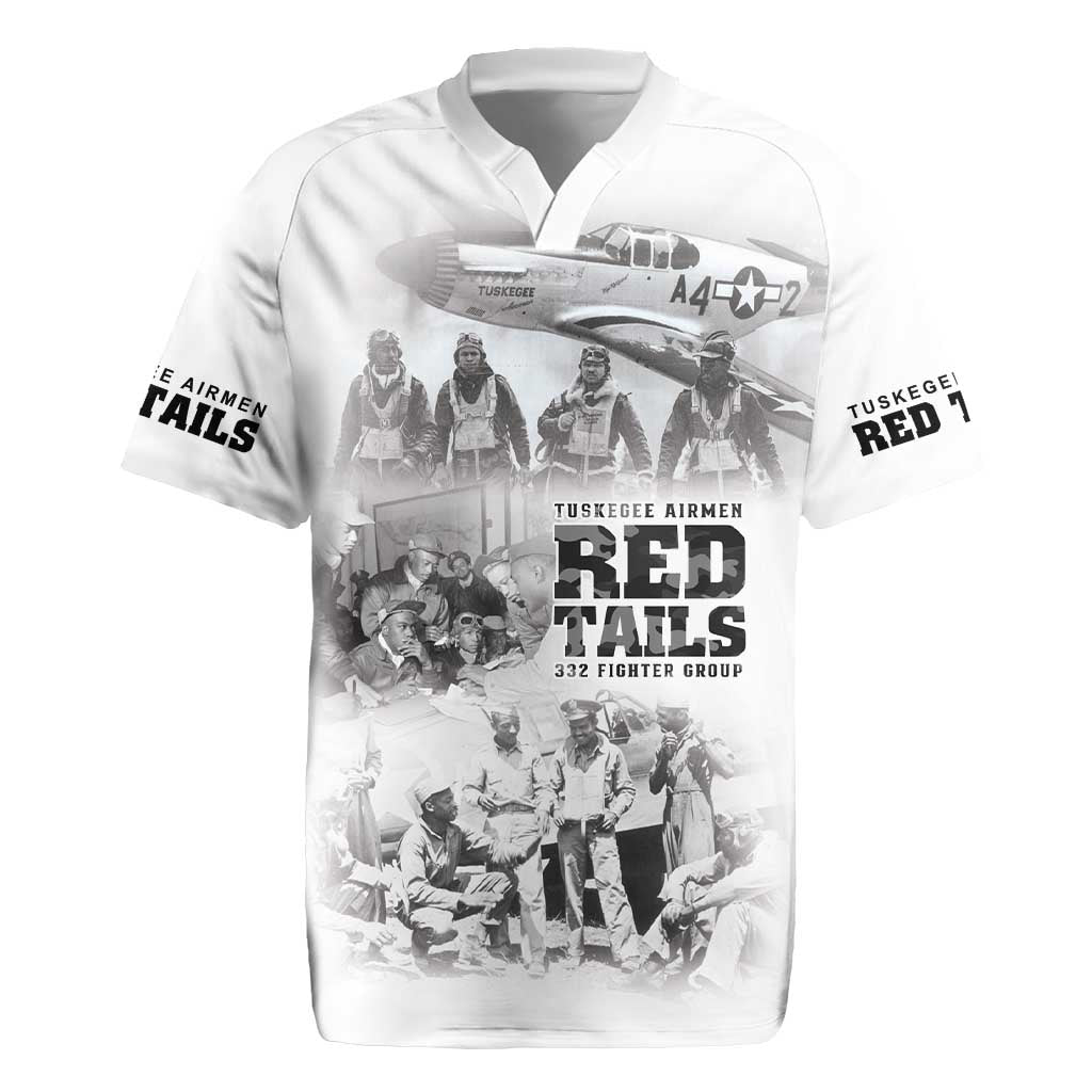 Tuskegee Airmen 332nd Fighter Group Rugby Jersey The First to Fly with Honor - Wonder Print Shop