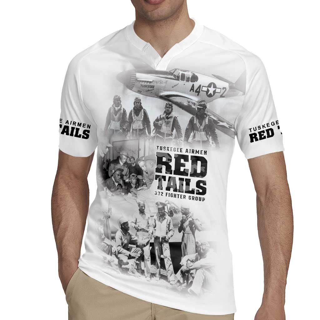 Tuskegee Airmen 332nd Fighter Group Rugby Jersey The First to Fly with Honor - Wonder Print Shop