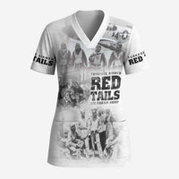 Tuskegee Airmen 332nd Fighter Group Scrub Top The First to Fly with Honor - Wonder Print Shop