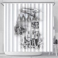 Tuskegee Airmen 332nd Fighter Group Shower Curtain The First to Fly with Honor - Wonder Print Shop