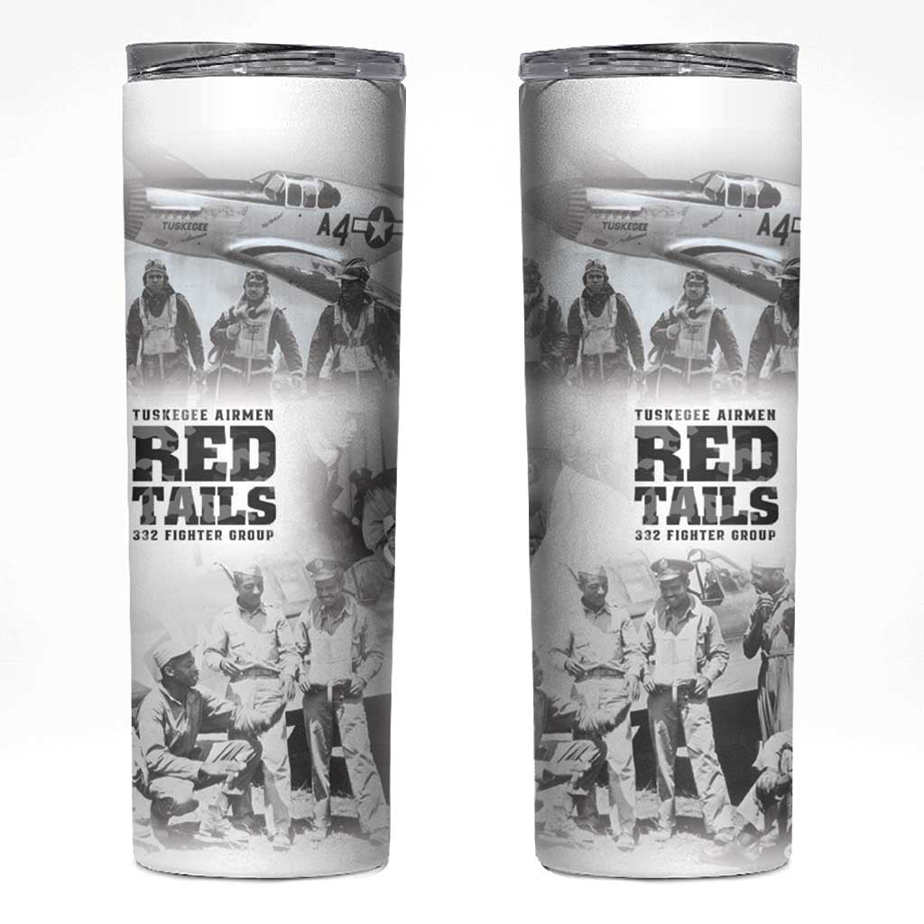Tuskegee Airmen 332nd Fighter Group Skinny Tumbler The First to Fly with Honor - Wonder Print Shop