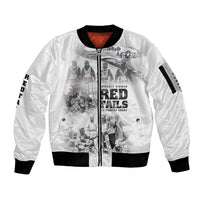 Tuskegee Airmen 332nd Fighter Group Sleeve Zip Bomber Jacket The First to Fly with Honor - Wonder Print Shop