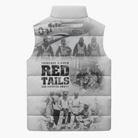 Tuskegee Airmen 332nd Fighter Group Sleeveless Puffer Jacket The First to Fly with Honor - Wonder Print Shop