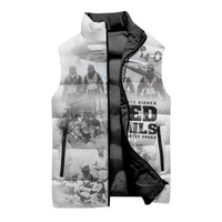 Tuskegee Airmen 332nd Fighter Group Sleeveless Puffer Jacket The First to Fly with Honor - Wonder Print Shop