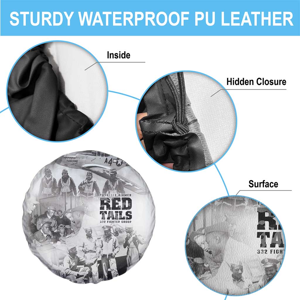 Tuskegee Airmen 332nd Fighter Group Spare Tire Cover The First to Fly with Honor - Wonder Print Shop