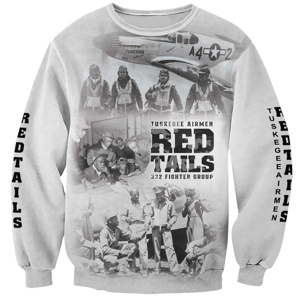 Tuskegee Airmen 332nd Fighter Group Sweatshirt The First to Fly with Honor - Wonder Print Shop