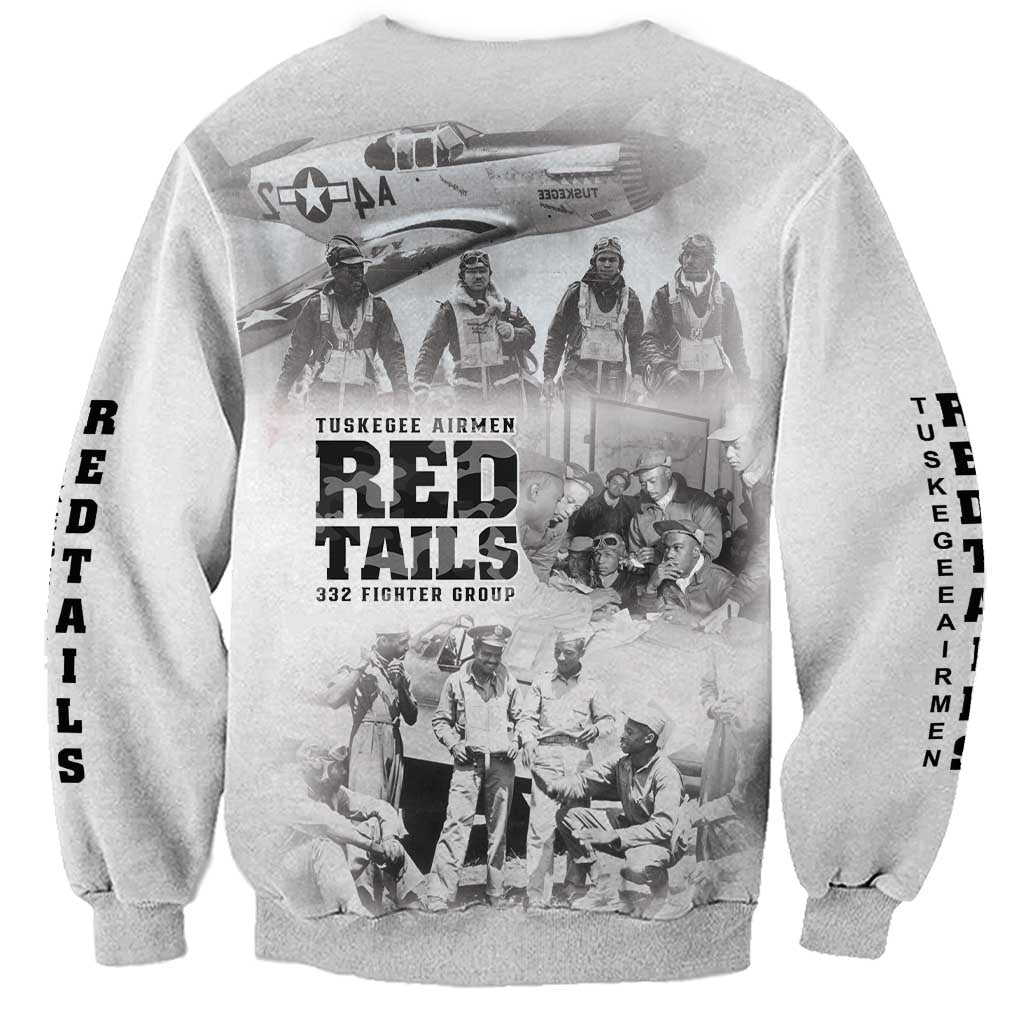 Tuskegee Airmen 332nd Fighter Group Sweatshirt The First to Fly with Honor - Wonder Print Shop