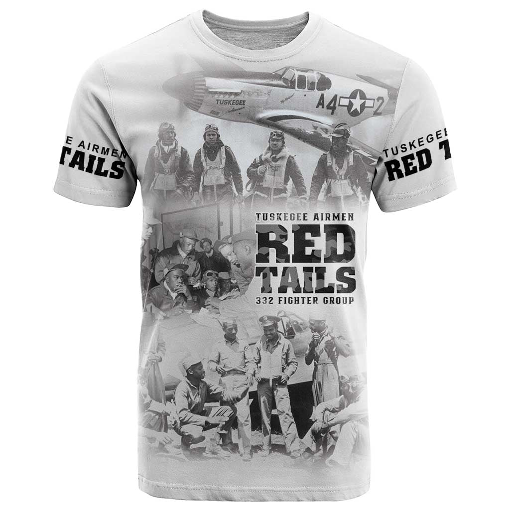 Tuskegee Airmen 332nd Fighter Group T Shirt The First to Fly with Honor - Wonder Print Shop