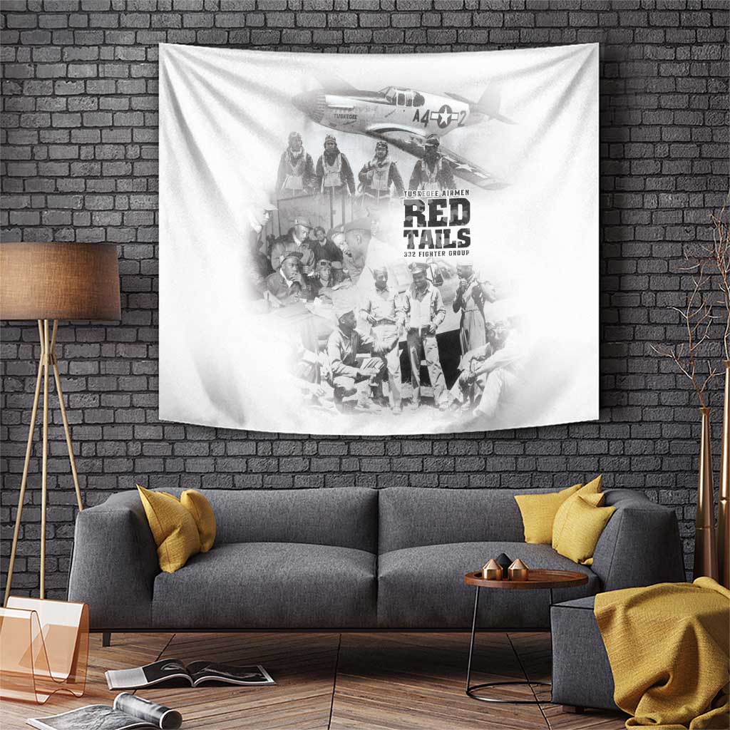 Tuskegee Airmen 332nd Fighter Group Tapestry The First to Fly with Honor - Wonder Print Shop