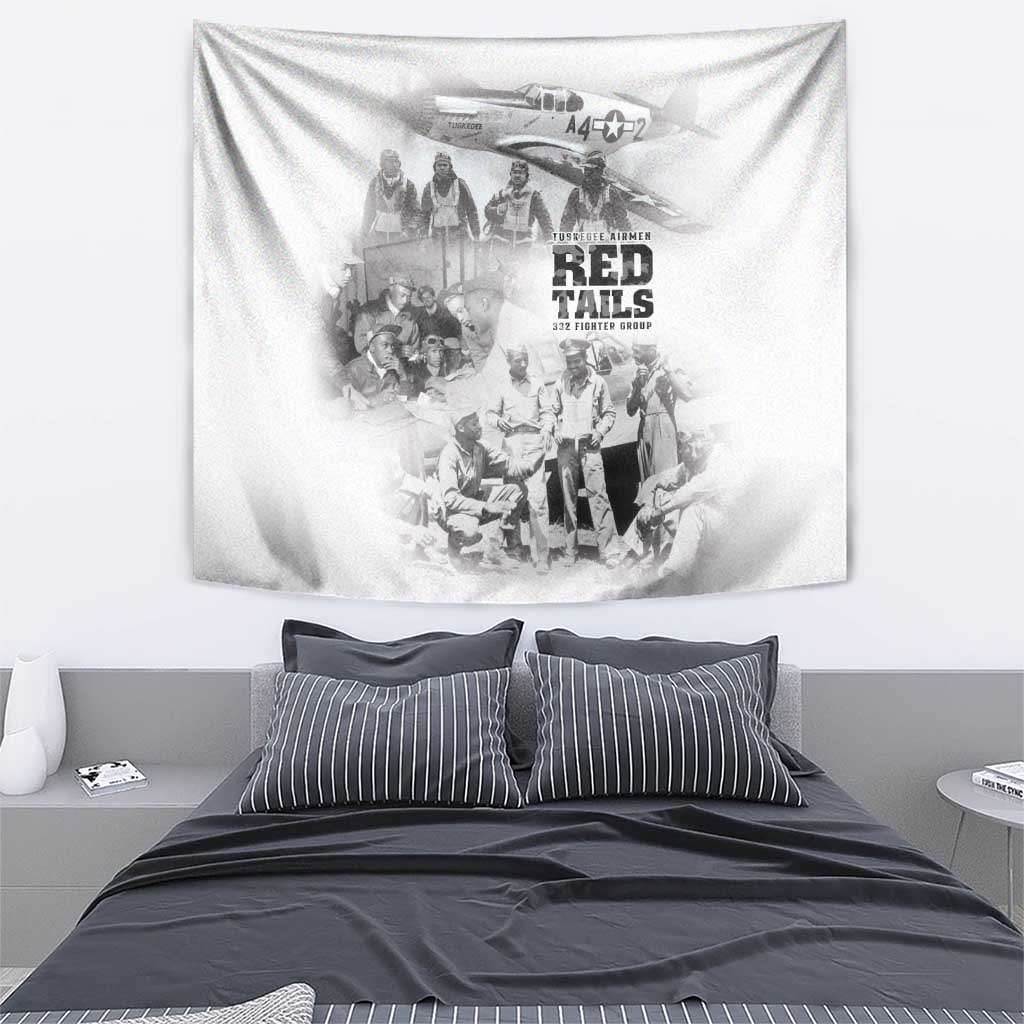 Tuskegee Airmen 332nd Fighter Group Tapestry The First to Fly with Honor - Wonder Print Shop