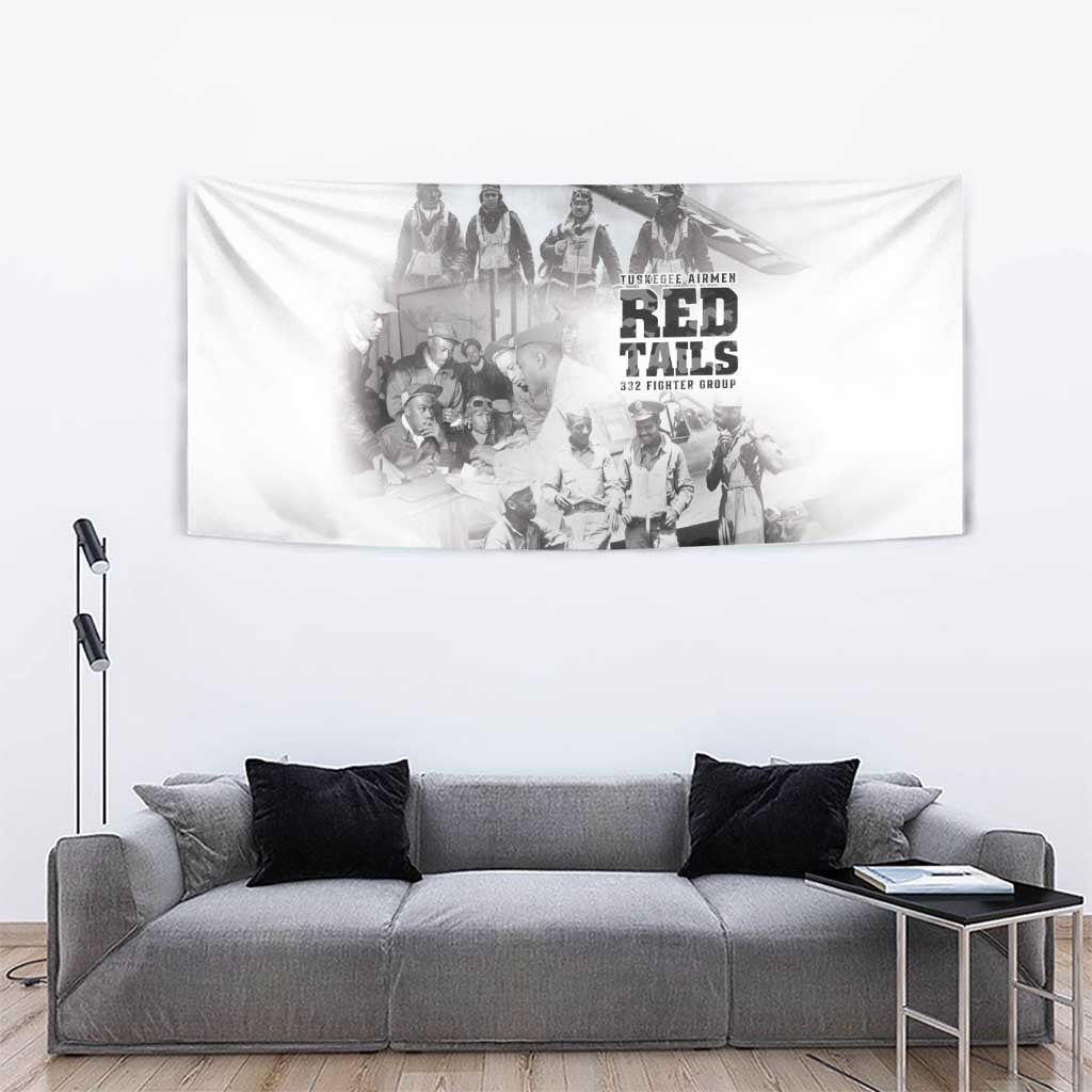 Tuskegee Airmen 332nd Fighter Group Tapestry The First to Fly with Honor - Wonder Print Shop