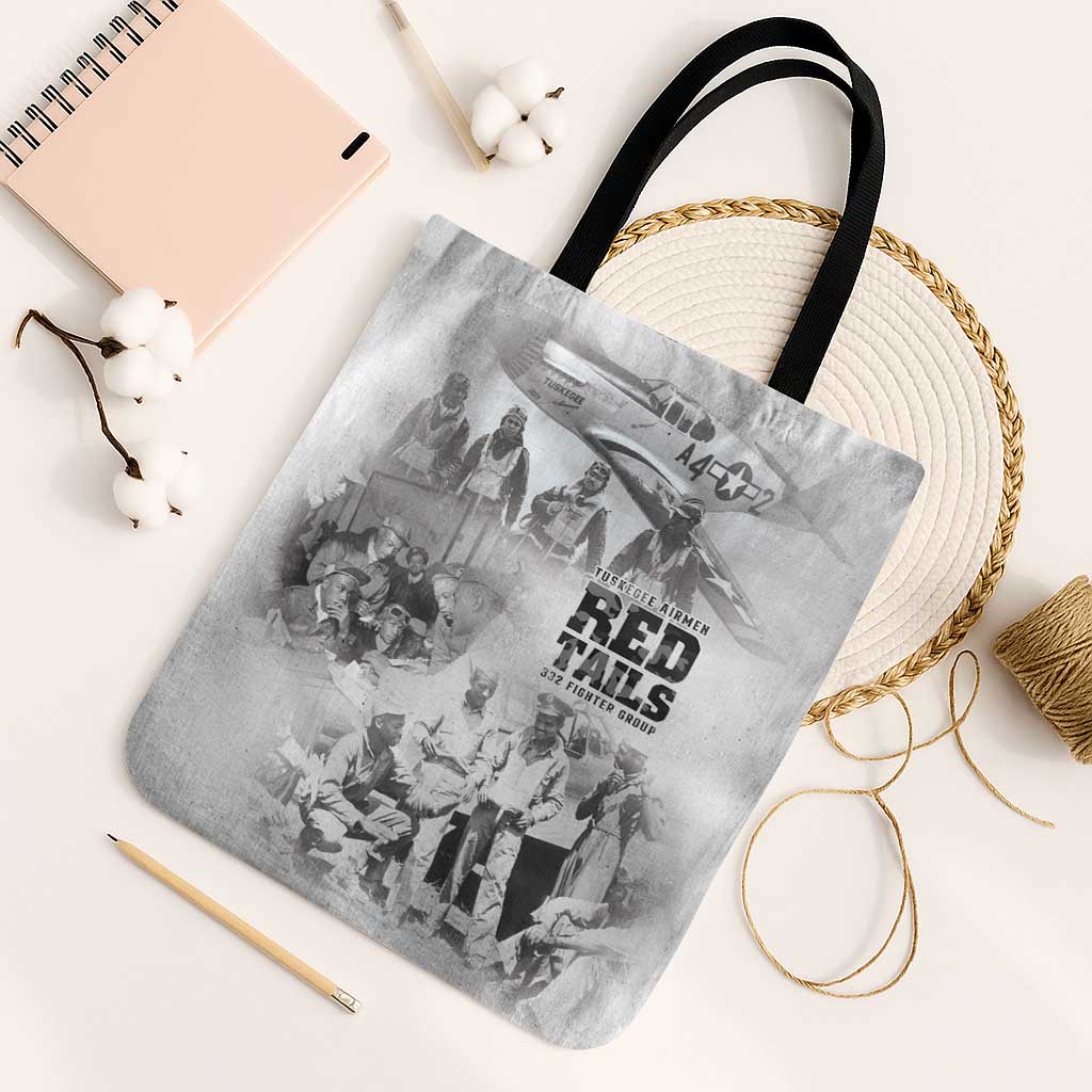 Tuskegee Airmen 332nd Fighter Group Tote Bag The First to Fly with Honor - Wonder Print Shop