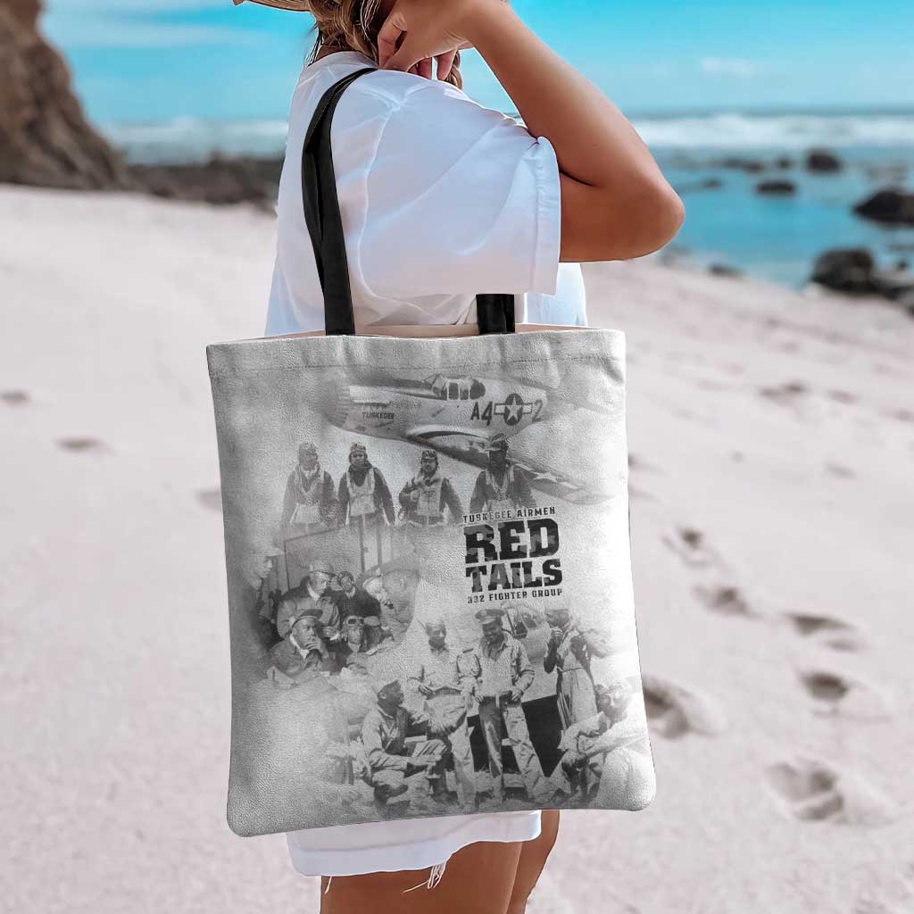 Tuskegee Airmen 332nd Fighter Group Tote Bag The First to Fly with Honor - Wonder Print Shop