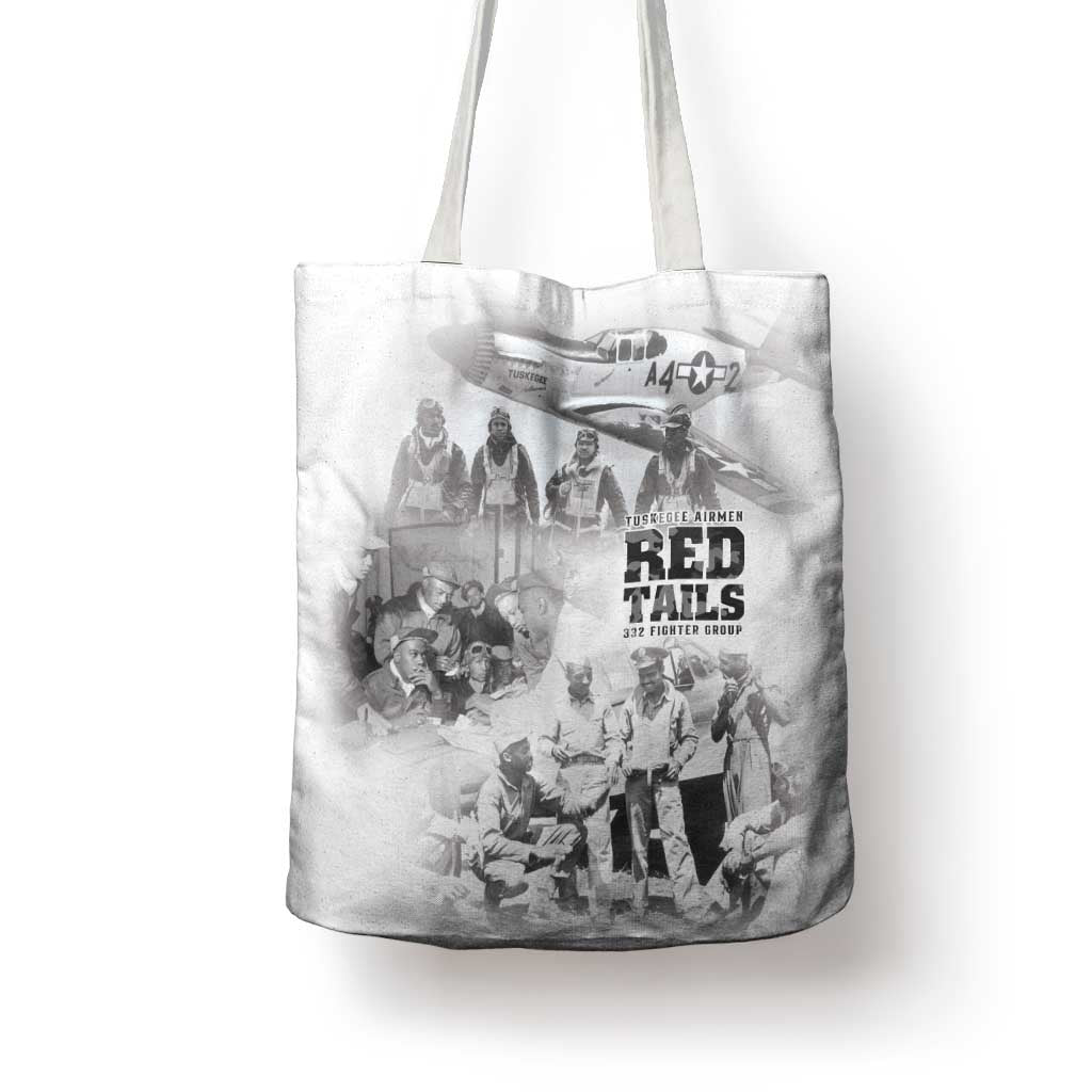Tuskegee Airmen 332nd Fighter Group Tote Bag The First to Fly with Honor - Wonder Print Shop