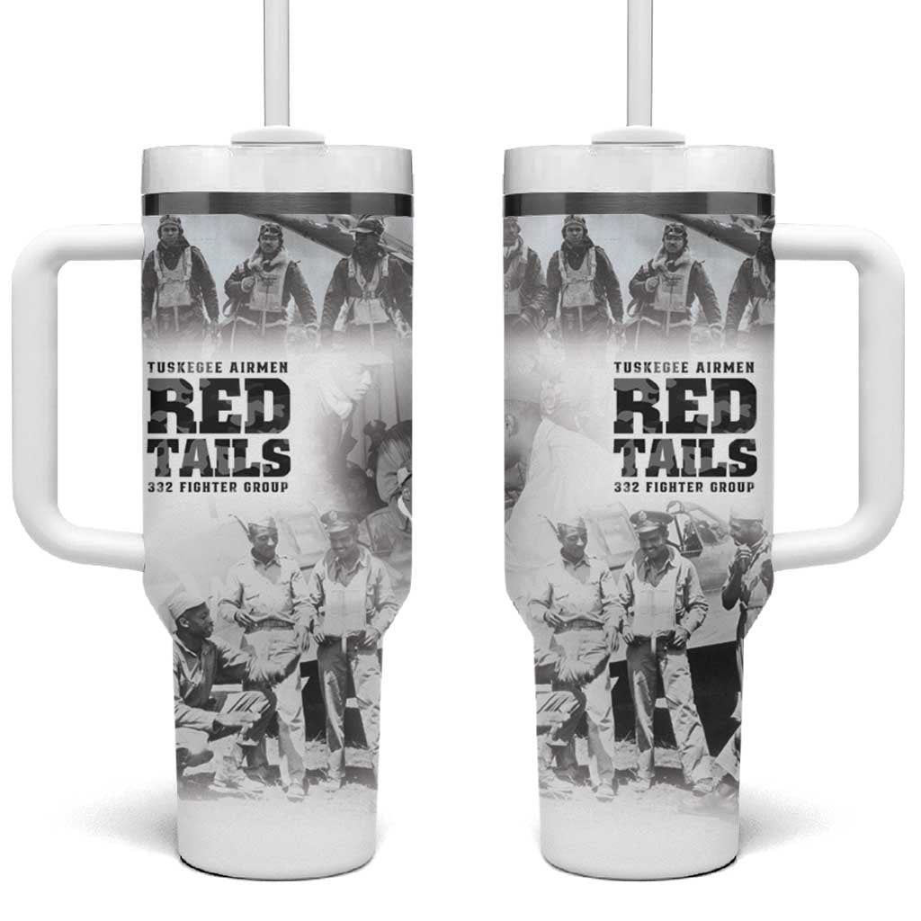 Tuskegee Airmen 332nd Fighter Group Tumbler With Handle The First to Fly with Honor - Wonder Print Shop