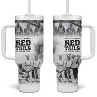 Tuskegee Airmen 332nd Fighter Group Tumbler With Handle The First to Fly with Honor - Wonder Print Shop