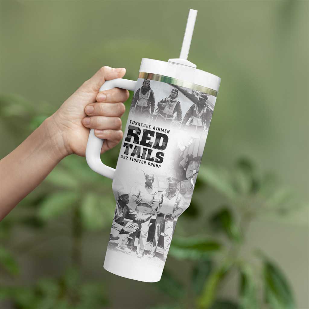 Tuskegee Airmen 332nd Fighter Group Tumbler With Handle The First to Fly with Honor - Wonder Print Shop
