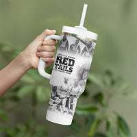 Tuskegee Airmen 332nd Fighter Group Tumbler With Handle The First to Fly with Honor - Wonder Print Shop