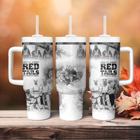 Tuskegee Airmen 332nd Fighter Group Tumbler With Handle The First to Fly with Honor - Wonder Print Shop