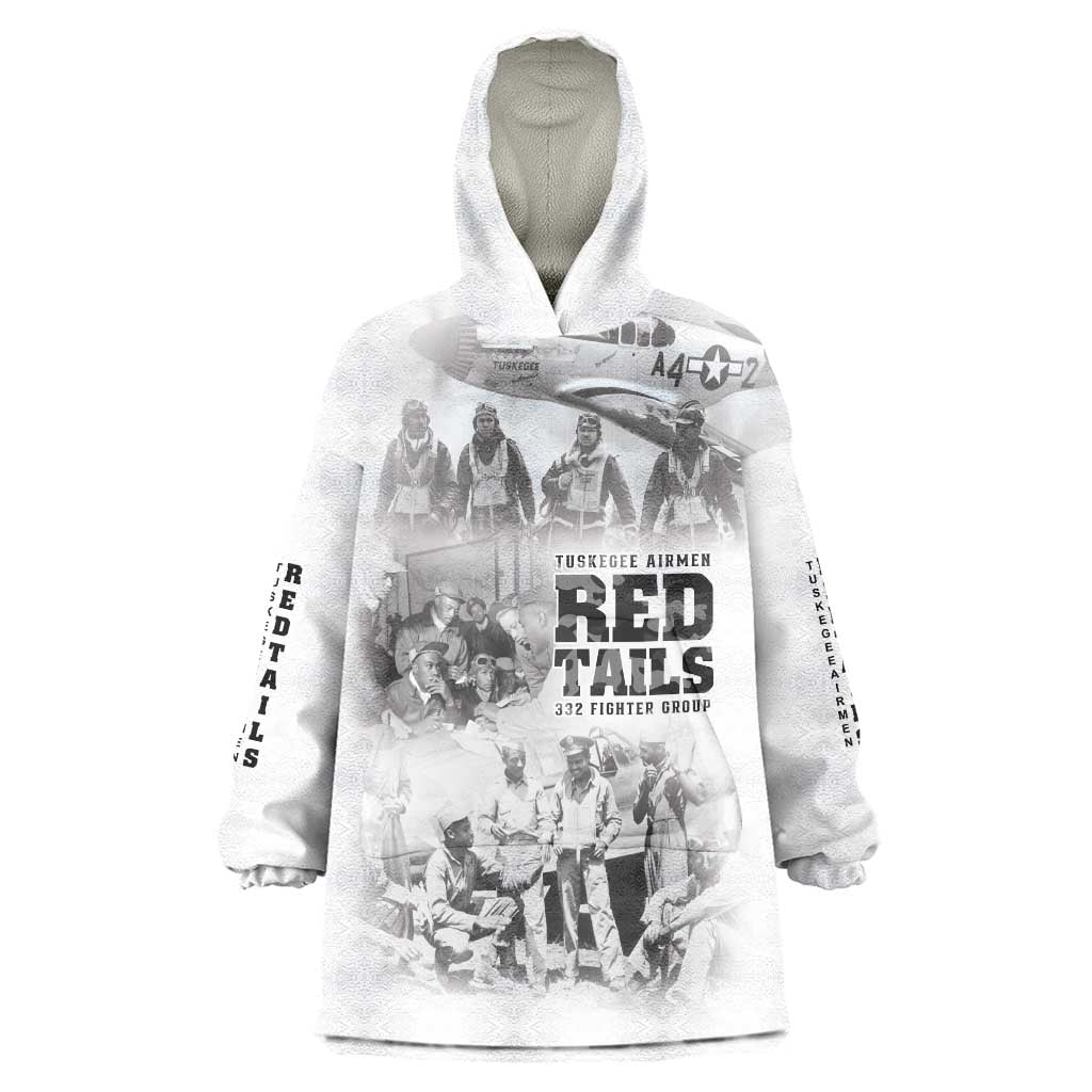 Tuskegee Airmen 332nd Fighter Group Wearable Blanket Hoodie The First to Fly with Honor - Wonder Print Shop