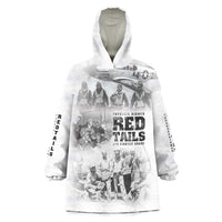 Tuskegee Airmen 332nd Fighter Group Wearable Blanket Hoodie The First to Fly with Honor - Wonder Print Shop