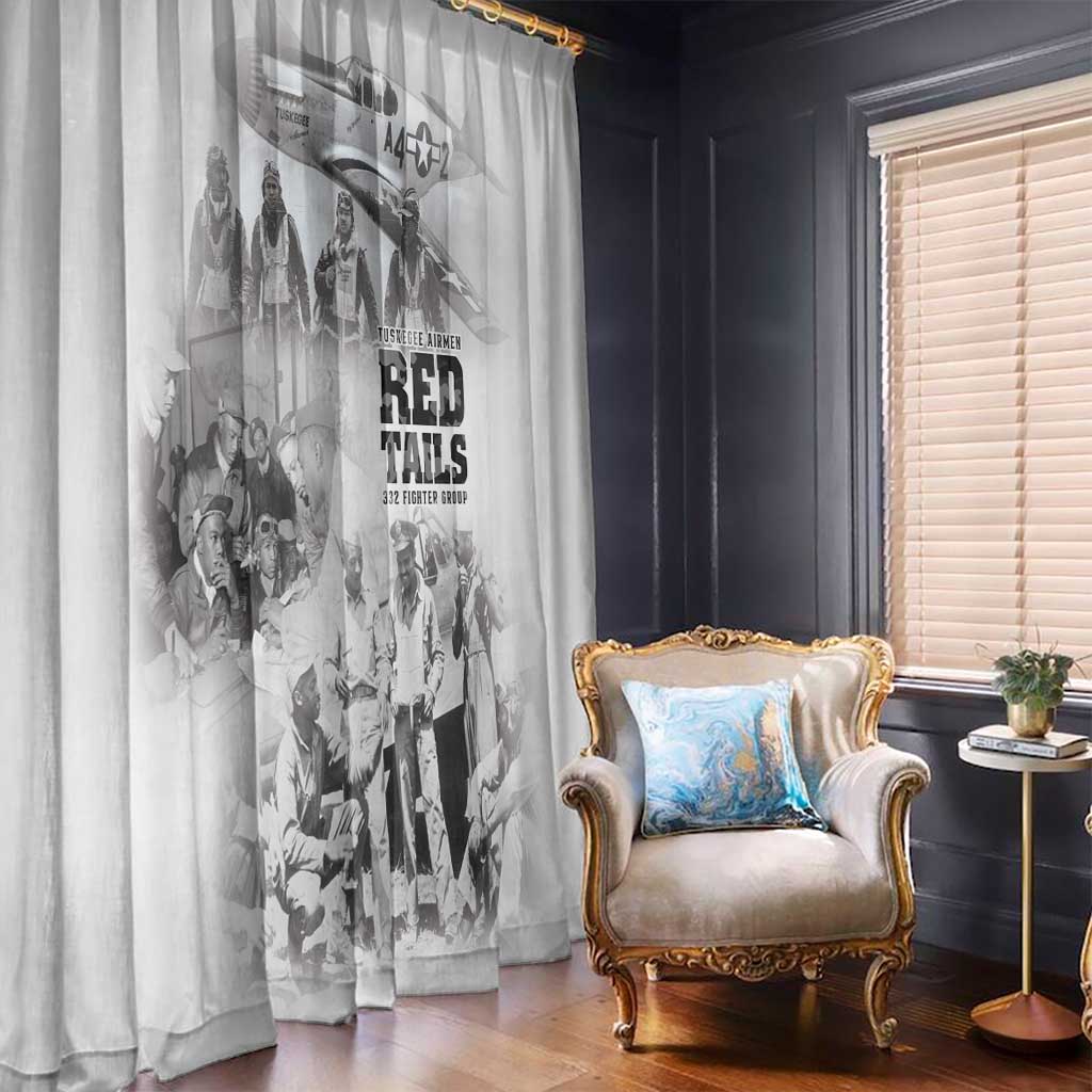 Tuskegee Airmen 332nd Fighter Group Window Curtain The First to Fly with Honor - Wonder Print Shop