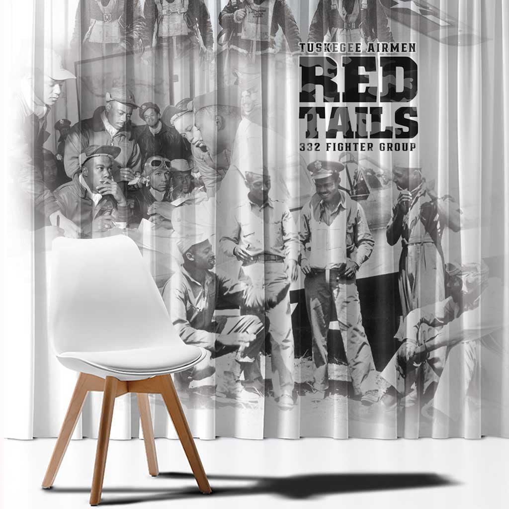 Tuskegee Airmen 332nd Fighter Group Window Curtain The First to Fly with Honor - Wonder Print Shop