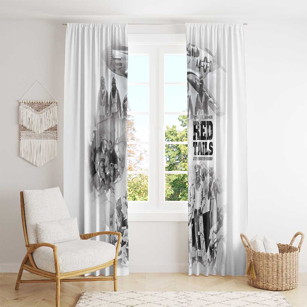 Tuskegee Airmen 332nd Fighter Group Window Curtain The First to Fly with Honor - Wonder Print Shop
