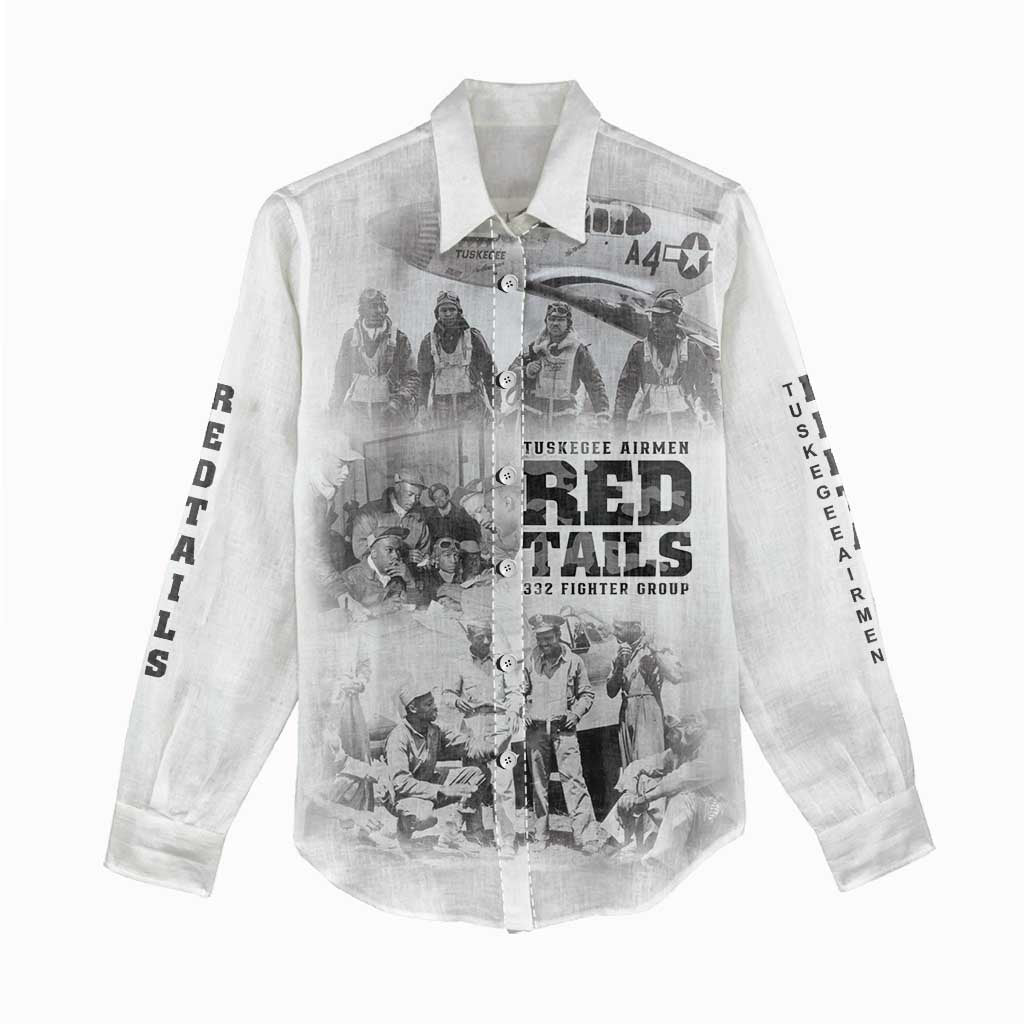 Tuskegee Airmen 332nd Fighter Group Women Casual Shirt The First to Fly with Honor - Wonder Print Shop