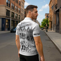 Tuskegee Airmen 332nd Fighter Group Zipper Polo Shirt The First to Fly with Honor - Wonder Print Shop