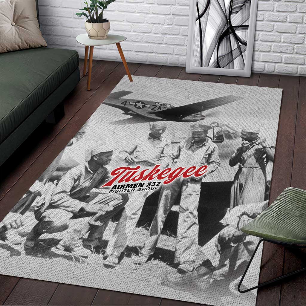 Tuskegee Airmen 332nd Fighter Group Area Rug Vintage-style War - Wonder Print Shop